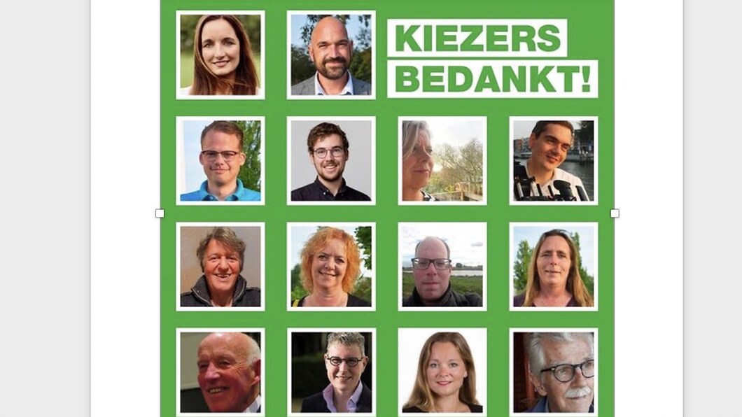 Kiezers bedankt, in lengte