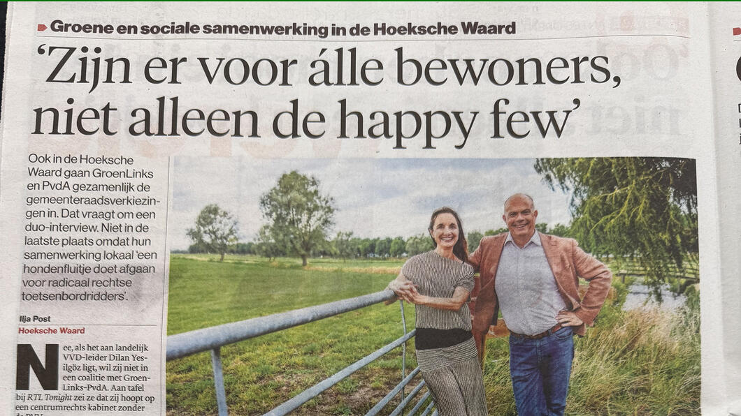 Duo-lijsttrekkers paginagroot in AD