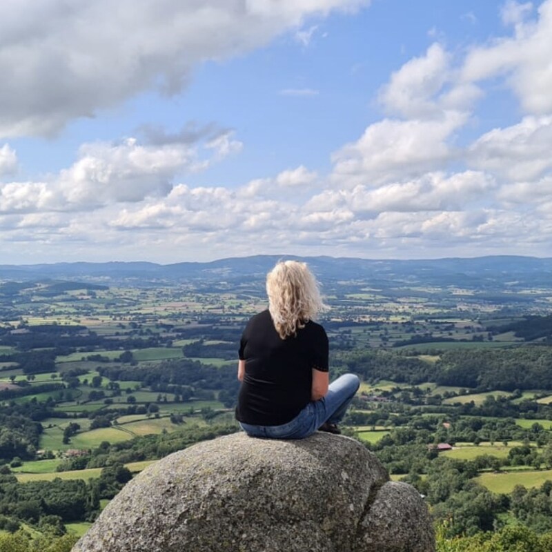Astrid op berg